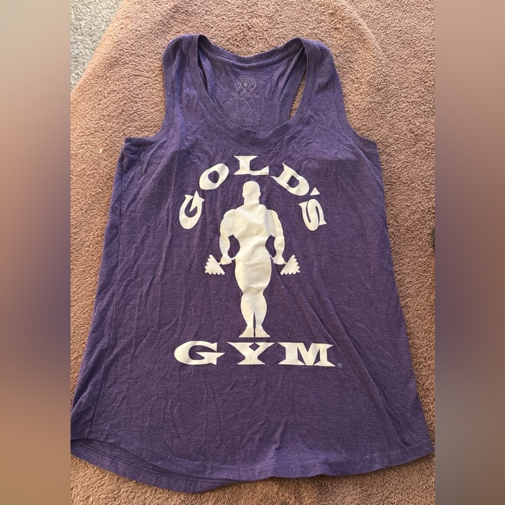 Women’s Gold’s Gym Purple Flowy Racerback Tank - Size Medium